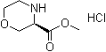 (3R)-3-吗啉羧酸甲酯盐酸盐分子结构 (CAS 1187929-55-0)