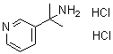 alpha,alpha-二甲基-3-吡啶甲胺二盐酸盐分子结构 (CAS 1187929-80-1)