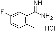 5-氟-2-甲基苯甲脒盐酸盐分子结构 (CAS 1187930-24-0)