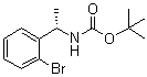 (S)-(1-(2-溴苯基)乙基)氨基甲酸叔丁酯分子结构 (CAS 1187932-11-1)