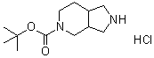 八氢-5H-吡咯并[3,4-c]吡啶-5-羧酸叔丁酯盐酸盐分子结构 (CAS 1187933-06-7)