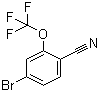 4-溴-2-(三氟甲氧基)苯腈分子结构 (CAS 1187983-97-6)