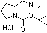 CAS 登录号：1188263-74-2, 2-(氨基甲基)-1-吡咯烷羧酸叔丁酯盐酸盐