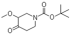 3-甲氧基-4-氧代-1-哌啶羧酸叔丁酯分子结构 (CAS 1188265-31-7)