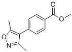 structure of CAS# 1188281-18-6, 4-(3,5-二甲基-异恶唑-4-基)-苯甲酸甲基酯