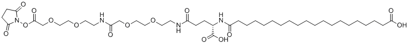 C20-GLU-AEEA-AEEA-OSU分子结构 (CAS 1188328-38-2)