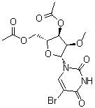 5-溴-2'-O-甲基尿苷 3',5'-二乙酸酯分子结构 (CAS 1188522-81-7)