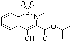 4-羟基-2-甲基-2H-1,2-苯并噻嗪-3-甲酸异丙酯 1,1-二氧化物分子结构 (CAS 118854-48-1)