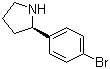 structure of CAS# 1189155-63-2, (R)-2-(4-溴苯基)吡咯烷