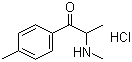 structure of CAS# 1189726-22-4, 2-(甲基氨基)-1-(4-甲基苯基)-1-丙酮盐酸盐