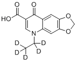 恶喹酸-d5分子结构 (CAS 1189890-98-9)