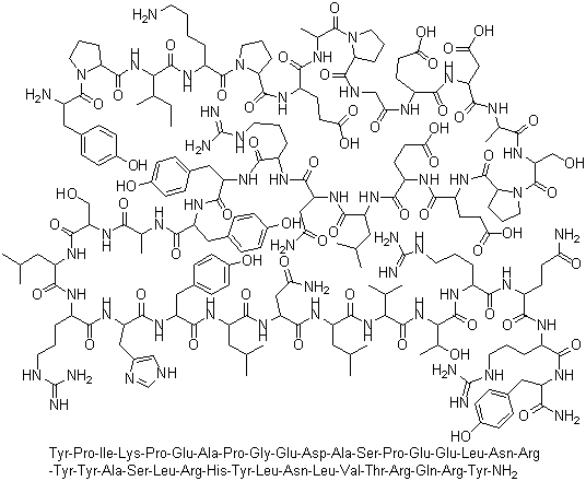 人多肽 YY分子结构 (CAS 118997-30-1)