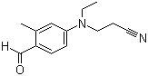 structure of CAS# 119-97-1, 4-(N-乙基-N-氰乙基)氨基-2-甲基苯甲醛