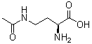 (2S)-4-(乙酰氨基)-2-氨基丁酸分子结构 (CAS 1190-46-1)