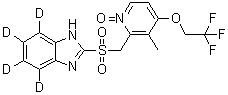 兰索拉唑砜-d<sub>4</sub> N-氧化物分子结构 (CAS 1190009-70-1)