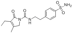 格列美脲磺酰胺分子结构 (CAS 119018-29-0)