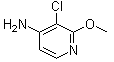 3-氯-2-甲氧基-4-吡啶胺分子结构 (CAS 1190198-20-9)