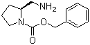 (S)-2-氨甲基-1-Cbz-吡咯烷分子结构 (CAS 119020-03-0)