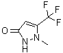 structure of CAS# 119022-51-4, 1,2-Dihydro-1-methyl-5-(trifluoromethyl)-3H-pyrazol-3-one