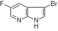 3-溴-5-氟-1H-吡咯并[2,3-b]吡啶分子结构 (CAS 1190309-71-7)