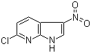 6-氯-3-硝基-1H-吡咯并[2,3-b]吡啶分子结构 (CAS 1190309-92-2)