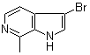 3-溴-7-甲基-1H-吡咯并[2,3-c]吡啶分子结构 (CAS 1190316-53-0)