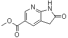 2,3-二氢-2-氧代-1H-吡咯并[2,3-b]吡啶-5-羧酸甲酯分子结构 (CAS 1190317-75-9)