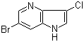 6-溴-3-氯-1H-吡咯并[3,2-b]吡啶分子结构 (CAS 1190319-44-8)