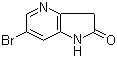 6-溴-4-氮杂吲哚-2-酮分子结构 (CAS 1190319-62-0)