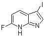 6-氟-3-碘-1H-吡咯并[2,3-b]吡啶分子结构 (CAS 1190319-92-6)