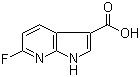 6-氟-1H-吡咯并[2,3-b]吡啶-3-羧酸分子结构 (CAS 1190319-97-1)
