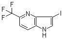 3-碘-5-(三氟甲基)-1H-吡咯并[3,2-b]吡啶分子结构 (CAS 1190320-21-8)