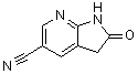 2,3-二氢-2-氧代-1H-吡咯并[2,3-b]吡啶-5-甲腈分子结构 (CAS 1190321-76-6)