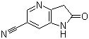 2,3-二氢-2-氧代-1H-吡咯并[3,2-b]吡啶-6-甲腈分子结构 (CAS 1190322-82-7)