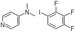 2,3,4-三氟碘苯与 N,N-二甲基-4-吡啶胺的化合物分子结构 (CAS 1190385-23-9)