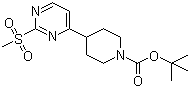 4-[2-(甲磺酰基)-4-嘧啶基]-1-哌啶羧酸叔丁酯分子结构 (CAS 1190927-73-1)