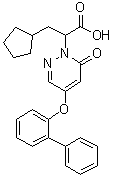 CAS 登录号：1191454-11-1, 4-([1,1'-联苯]-2-基氧基)-alpha-(环戊基甲基)-6-氧代-1(6H)-哒嗪乙酸