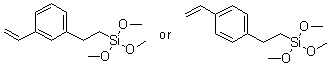 [2-[3(or 4)-乙烯基苯基]乙基]三甲氧基硅烷分子结构 (CAS 119181-19-0)