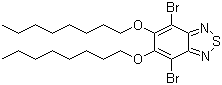 4,7-二溴-5,6-双(辛氧基)-2,1,3-苯并噻二唑分子结构 (CAS 1192352-08-1)