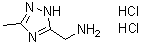 structure of CAS# 1192477-93-2, 3-甲基-1H-1,2,4-三唑-5-甲胺二盐酸盐