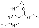 structure of CAS# 1192711-36-6, 2-氯-4-(环丙基氨基)嘧啶-5-羧酸乙酯