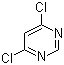 structure of CAS# 1193-21-1, 4,6-二氯嘧啶