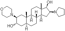structure of CAS# 119302-20-4, (2b,3a,5a,16b,17b)-2-(4-吗啉基)-16-(1-吡咯烷基)雄甾烷-3,17-二醇