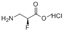 甲基(2S)-3-氨基-2-氟丙酸酯盐酸盐分子结构 (CAS 1193100-04-7)