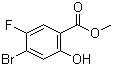 4-溴-5-氟-2-羟基苯甲酸甲酯分子结构 (CAS 1193162-25-2)
