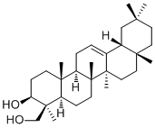 齐墩果-12-烯-3,24-二醇分子结构 (CAS 119318-15-9)