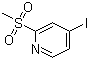 4-碘-2-(甲磺酰基)吡啶分子结构 (CAS 1193244-95-9)
