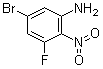 5-溴-3-氟-2-硝基苯胺分子结构 (CAS 1193385-18-0)