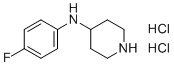 structure of CAS# 1193389-70-6, N-(4-氟苯基)哌啶-4-胺二盐酸盐