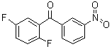 (2,5-二氟苯基)(3-硝基苯基)甲酮分子结构 (CAS 1193512-72-9)